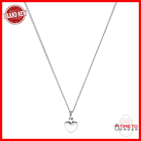 Gold Plated Heart Charm Necklace Adjustable Length Waterproof Minimal Chic